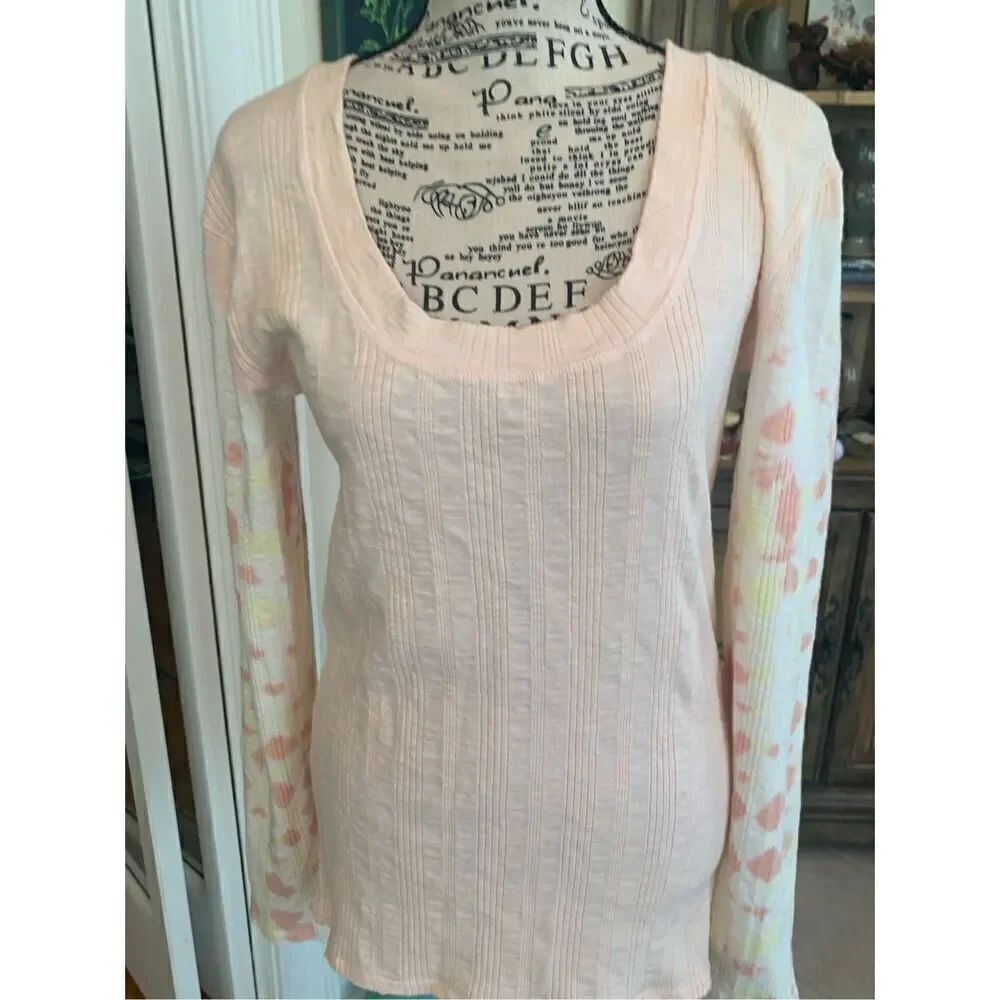 Free People Big Sur Tie-Dye Thermal in Soft Pink - Picture 7 of 7